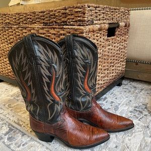 Dan Post Vintage Exotic Lizard boots